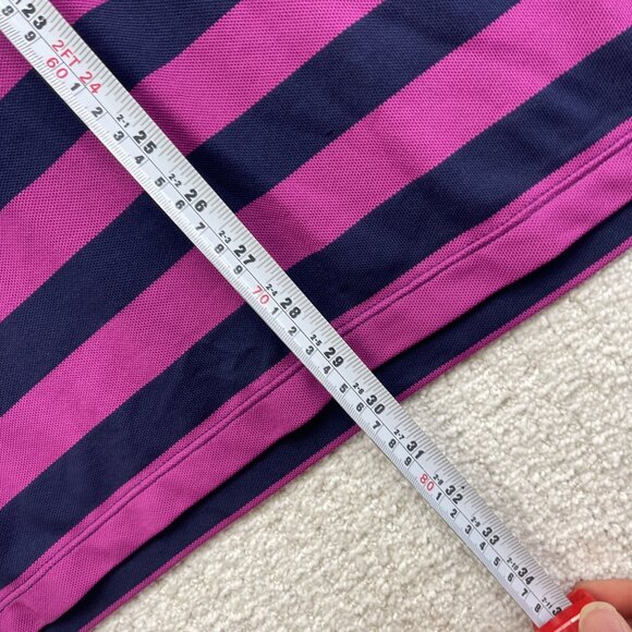 RLX Ralph Lauren Polo Shirt Mens Large Purple / Blue Striped Stretch Preppy Golf - Picture 10 of 16